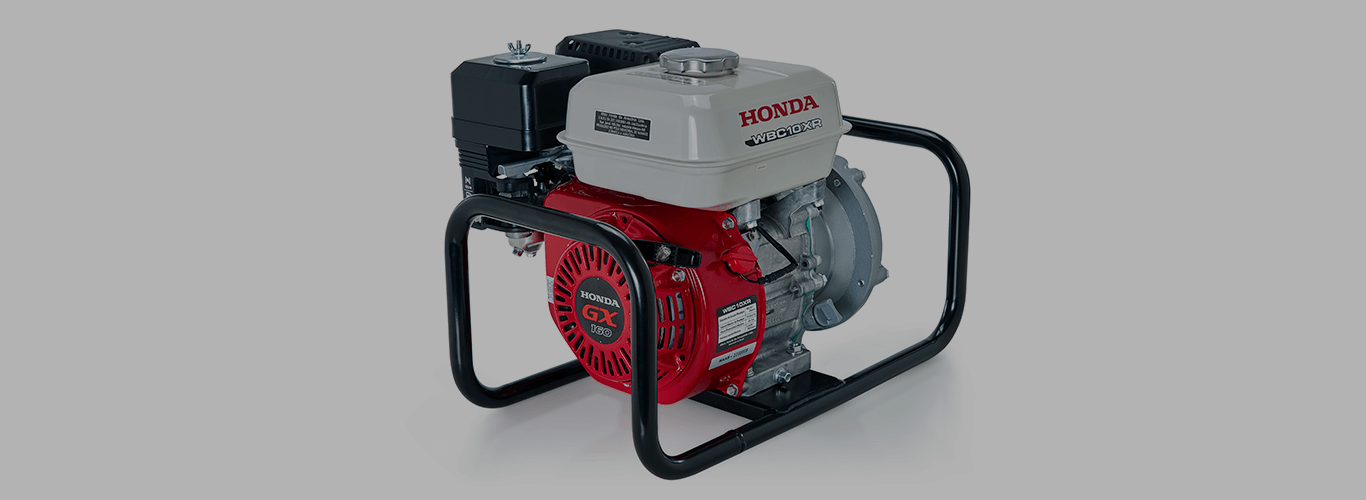 As motobombas da Honda são projetadas para conciliar o meio termo entre vazão e pressão 