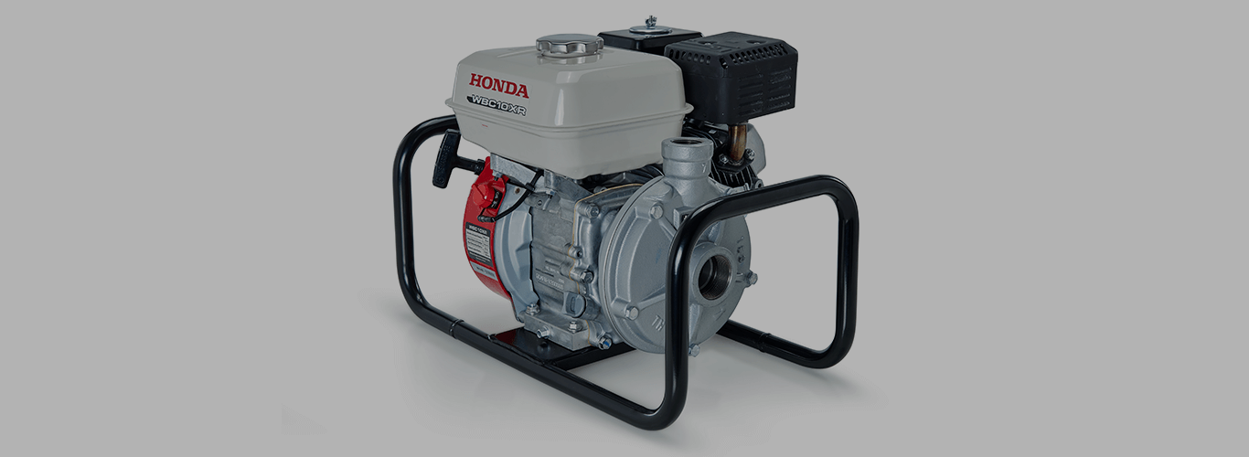 As motobombas da Honda são projetadas para conciliar o meio termo entre vazão e pressão 