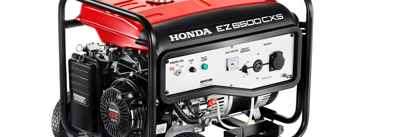 Novo gerador Honda EZ6500CXS: confiança que gera energia 