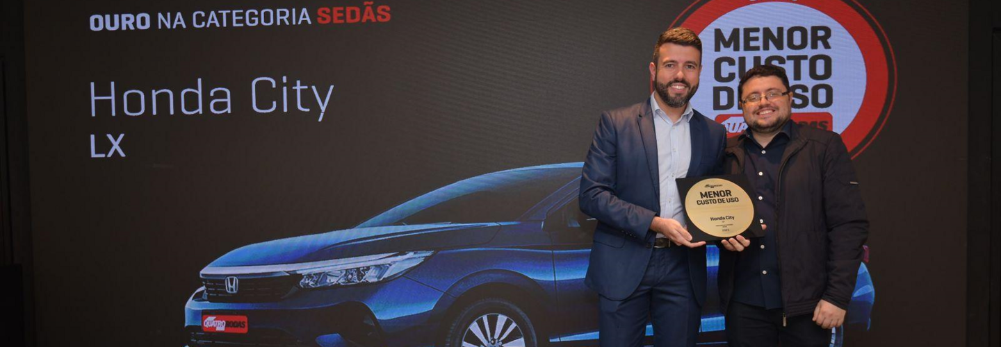 Honda é reconhecida no Prêmio Menor Custo de Uso 2025 da revista Quatro Rodas 