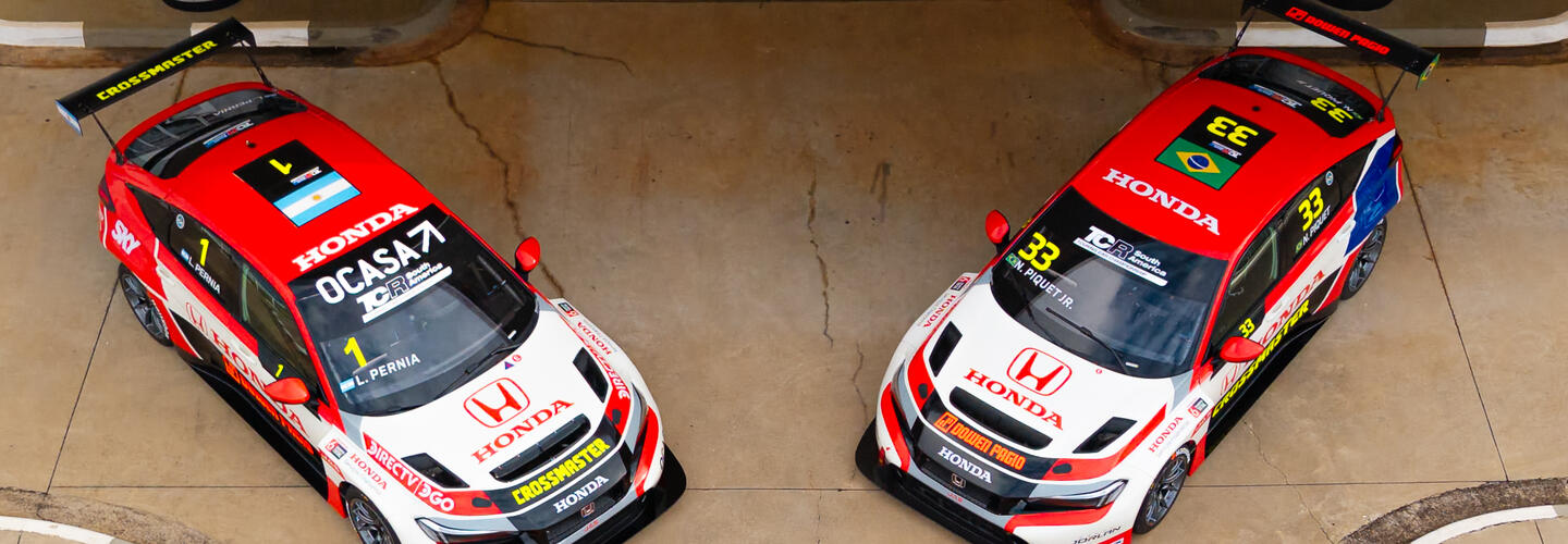 Nova equipe oficial Honda Racing estreia no TCR South America. Nelson Piquet Jr. e o argentino Leonel Pernía são os pilotos do Civic Type R TCR 