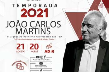 João Carlos Martins e Orquestra Bachiana Filarmônica SESI-SP se apresentam em live promovida pelo Banco Honda
