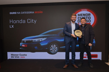 Honda é reconhecida no Prêmio Menor Custo de Uso 2025 da revista Quatro Rodas